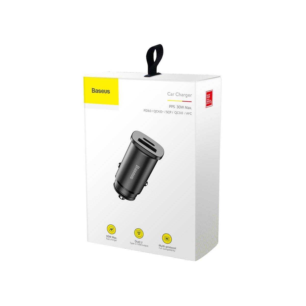 Smart Mini Auto Ladegerät USB Quick Charge 4.0 & USB-C PD 3.0 schwarz