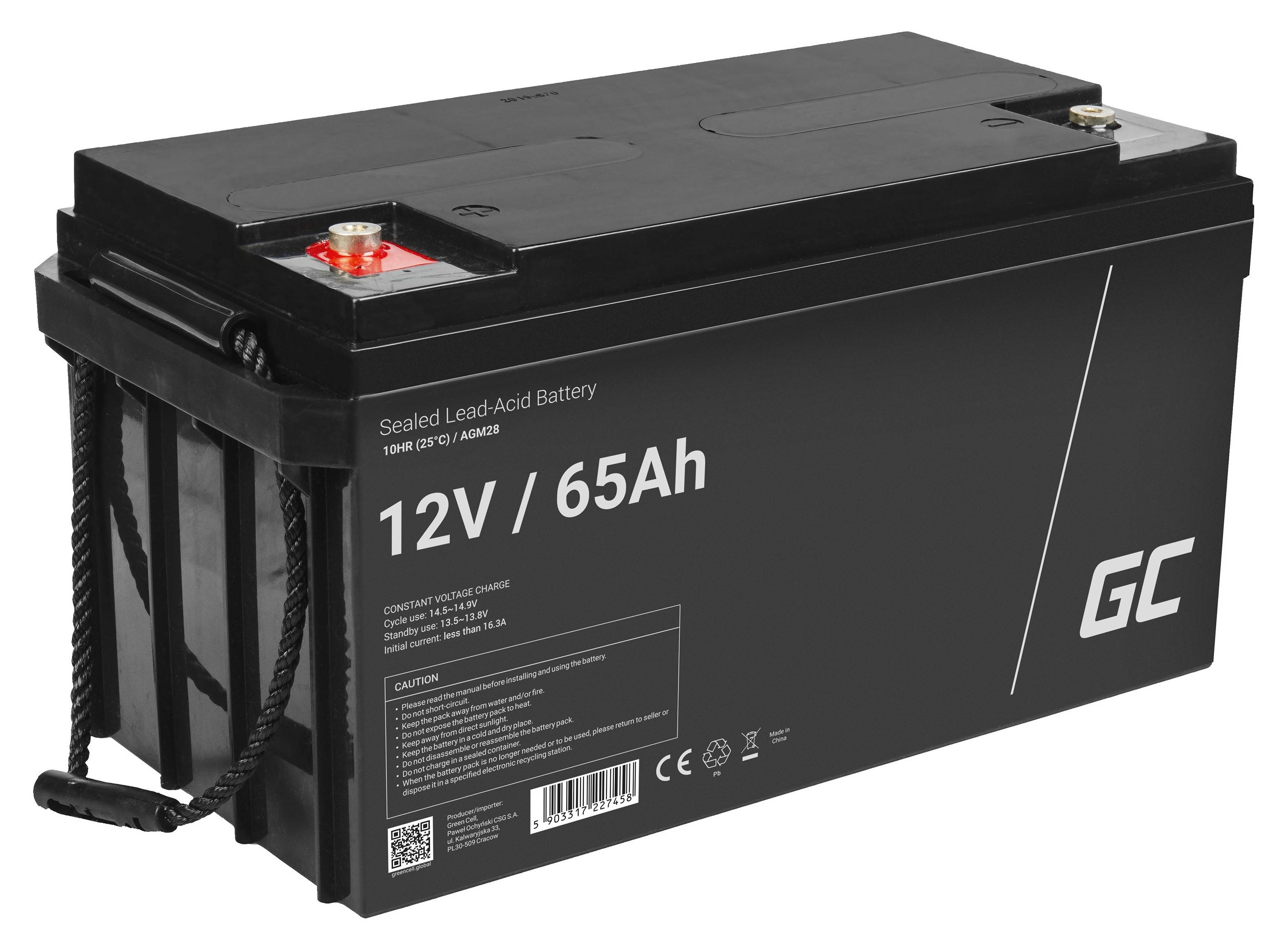 AGM-Batterie Blei-Säure VRLA - 12V - 65Ah
