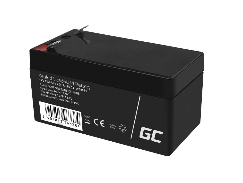 AGM-Batterie Blei-Säure VRLA - 12V - 1,3Ah