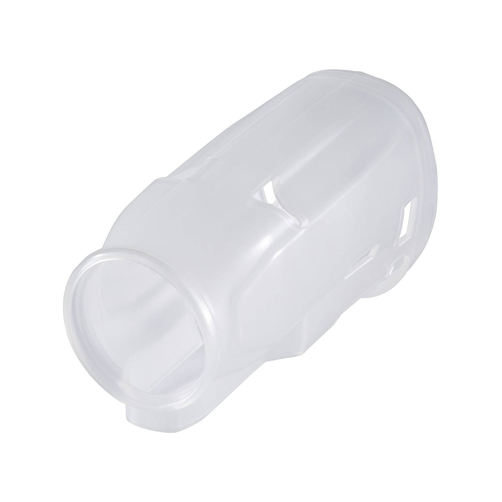 Eine transparente Plastiklinsenabdeckung mit zylindrischer Form, die häufig zum Schutz von Linsen vor Staub und Kratzern in verschiedenen Geräten verwendet wird.