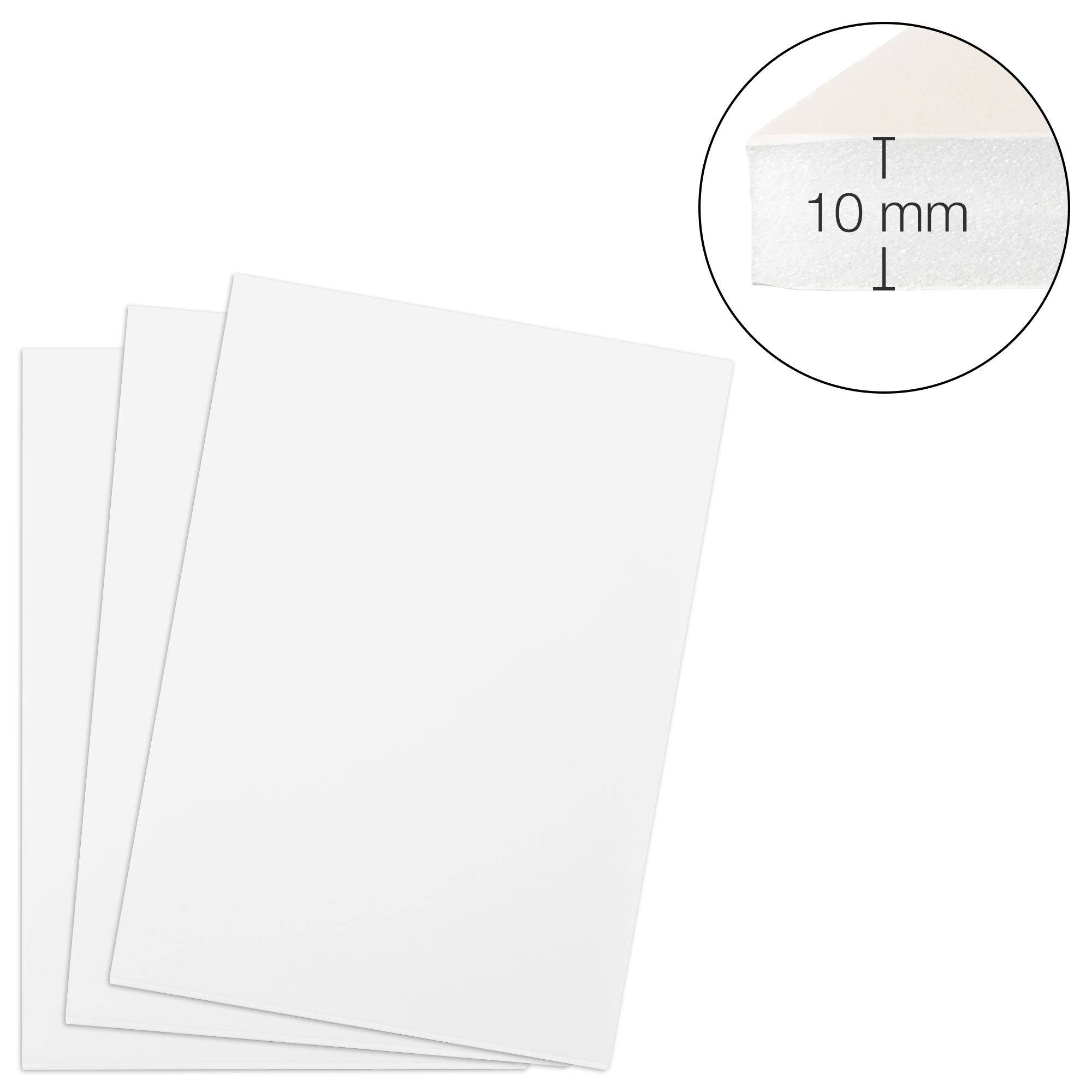 Foam Board 10 mm, A3 weiß, 5 Stk.
