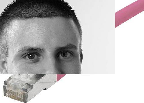 Patchkabel Cat. 6A, F/UTP, halogenfrei, mit Rastnasenschutz, rosa, 1,5 m