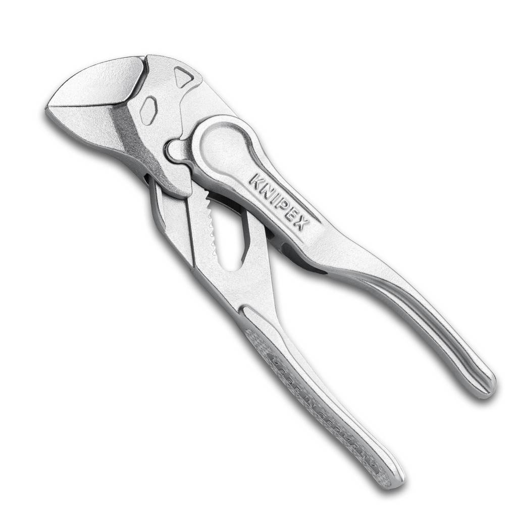 86 04 100 Zangenschlüssel XSOptimale Zugänglichkeit bei engsten Platzverhältnissen besonders kompakte Bauform, sehr schlanker Kopf. Einhändige Fei