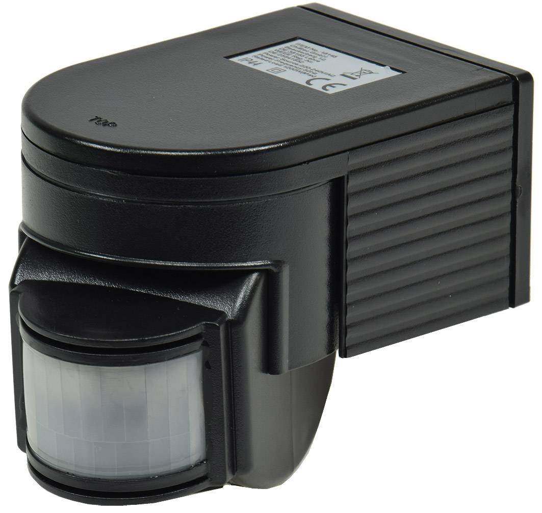 ChiliTec 18145 Aufputz Bewegungsmelder "CBM" 180° IP44, 1-1000W, 3-Draht, schwarz