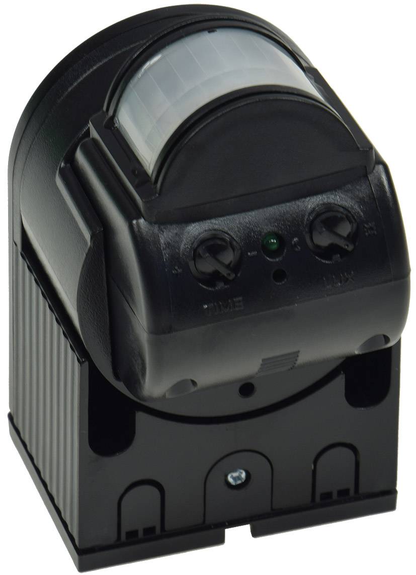 ChiliTec 18145 Aufputz Bewegungsmelder "CBM" 180° IP44, 1-1000W, 3-Draht, schwarz