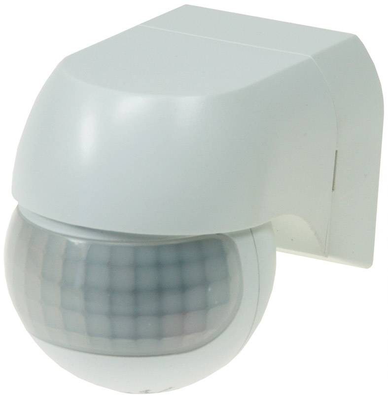 ChiliTec 21677 Aufputz Bewegungsmelder "CBM-Slim" 180° LED geeignet, IP44, 1-800W, weiß
