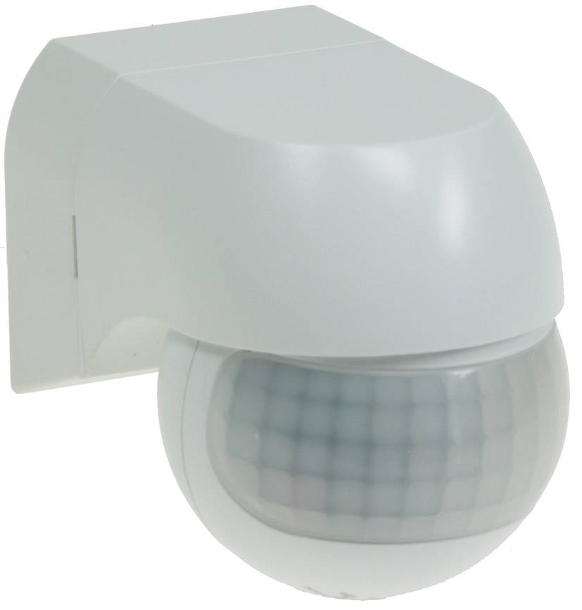 ChiliTec 21677 Aufputz Bewegungsmelder "CBM-Slim" 180° LED geeignet, IP44, 1-800W, weiß