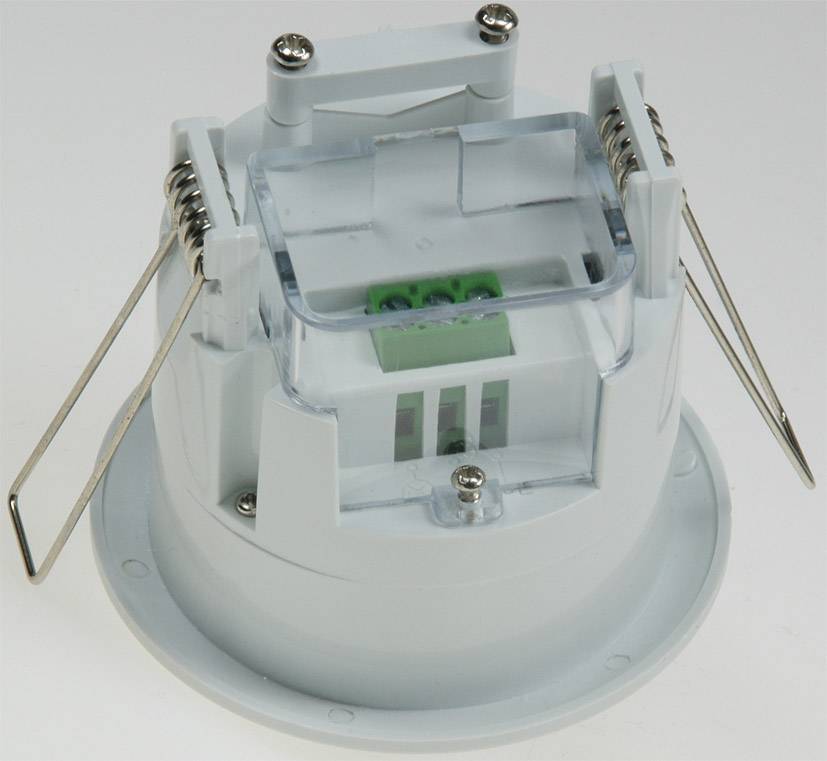 ChiliTec 19826 Decken-Einbau-Bewegungsmelder 360° PIR, LED geeignet, 6m Detektion, weiß
