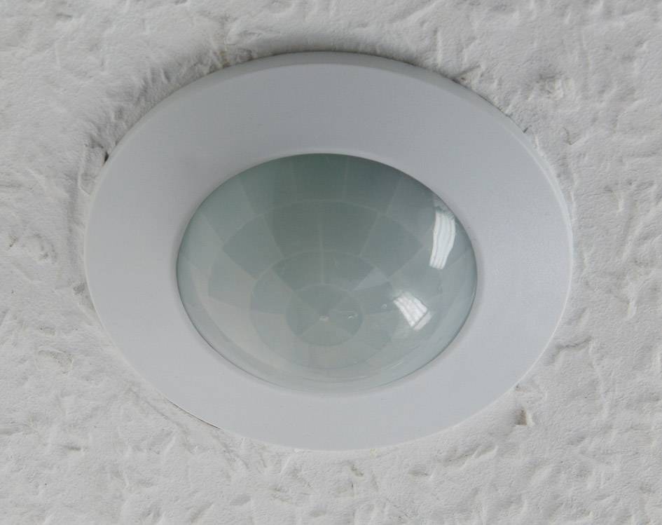 ChiliTec 19826 Decken-Einbau-Bewegungsmelder 360° PIR, LED geeignet, 6m Detektion, weiß