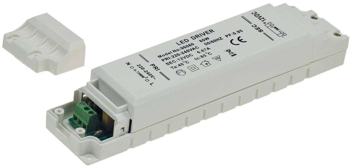 ChiliTec elektronischer LED-Trafo 1-80W 230V AC auf 12V= Konstantspannung