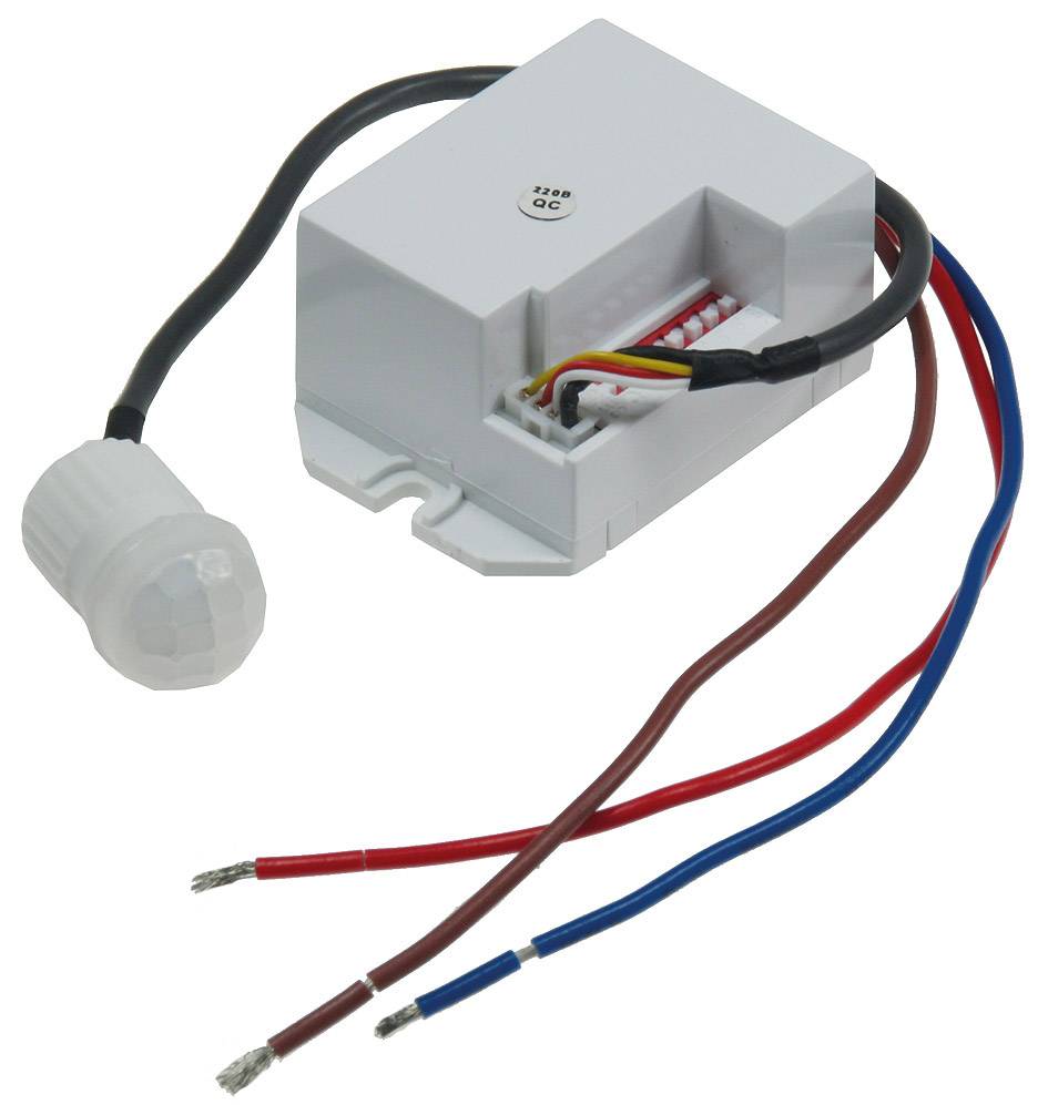 ChiliTec 21565 Einbau-Bewegungsmelder "CT-PIR Mini" 230V, 800W, Ø 15mm, LED geeignet, weiß