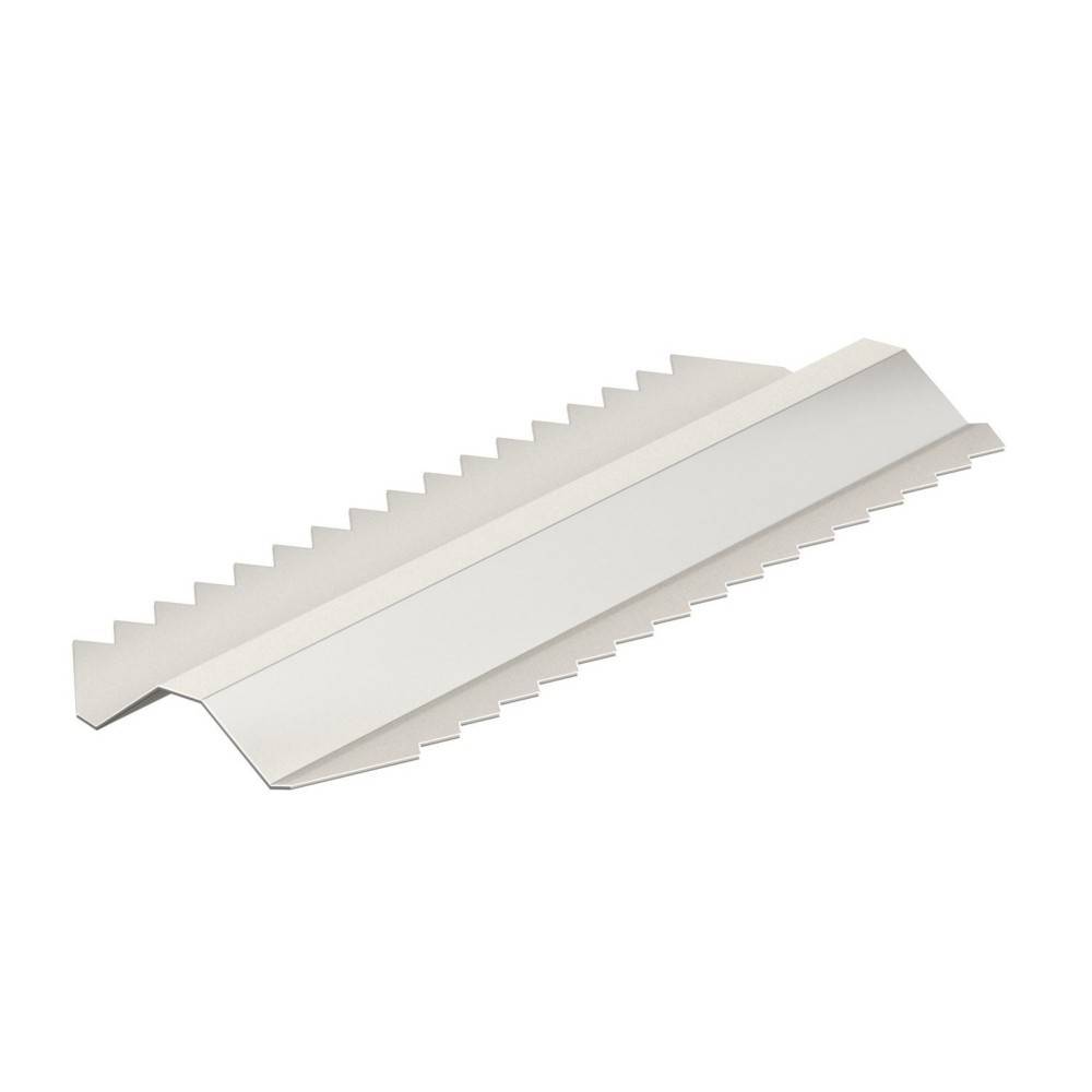 Ein gezackter Tortenmesser mit einer zweistufigen Zickzackkante, der zum Erstellen von Strukturmustern auf Kuchenoberflächen verwendet wird.