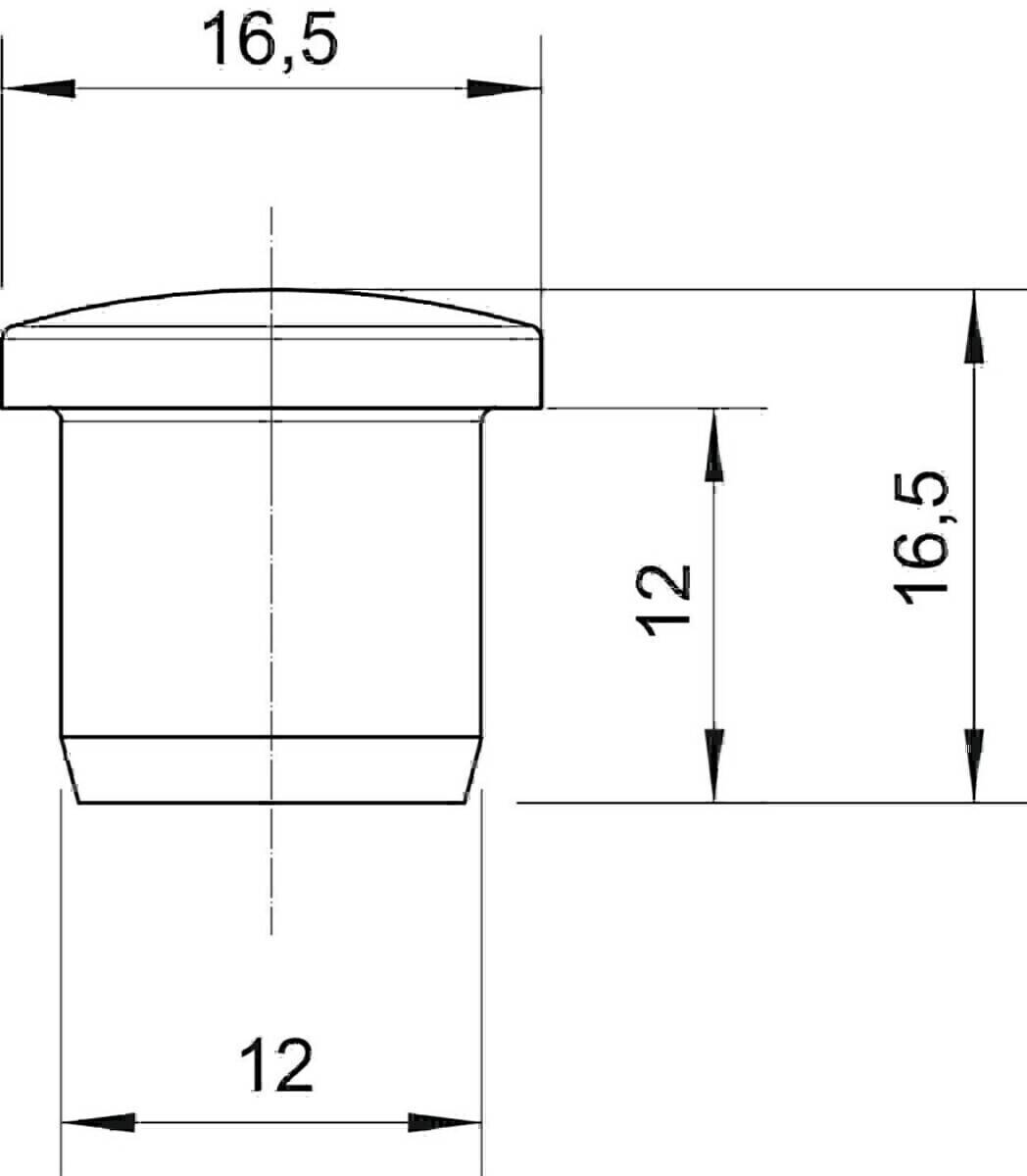 OBO Bettermann Verschlussstopfen 107VS VM 12 PA