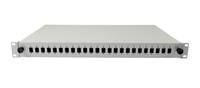 Synergy 21 LWL-Patchpanel für 24xLC-Duplex-Buchsen 19"/1HE ohne LC-Kupplungen Lichtgrau