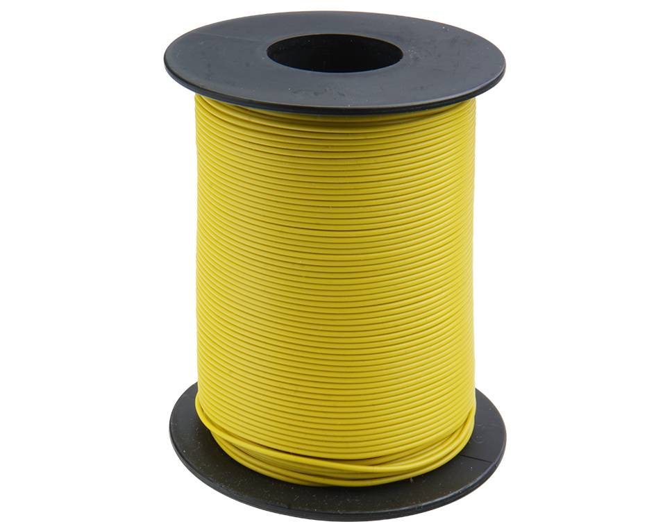 Donau Elektronik Donau Kupferschaltlitze 0,25 mm² / 25m auf Spule gelb - Kupfer - 0,25 mm² - Gelb - Kunststoff - 25 m
