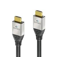 Zwei USB-C-Ladekabel mit silbernen und schwarzen Steckern auf weißem Hintergrund, jeweils mit dem Sonero-Logo.