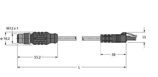 Turck Verbindungsleitung RSS RJ45S 841-4M