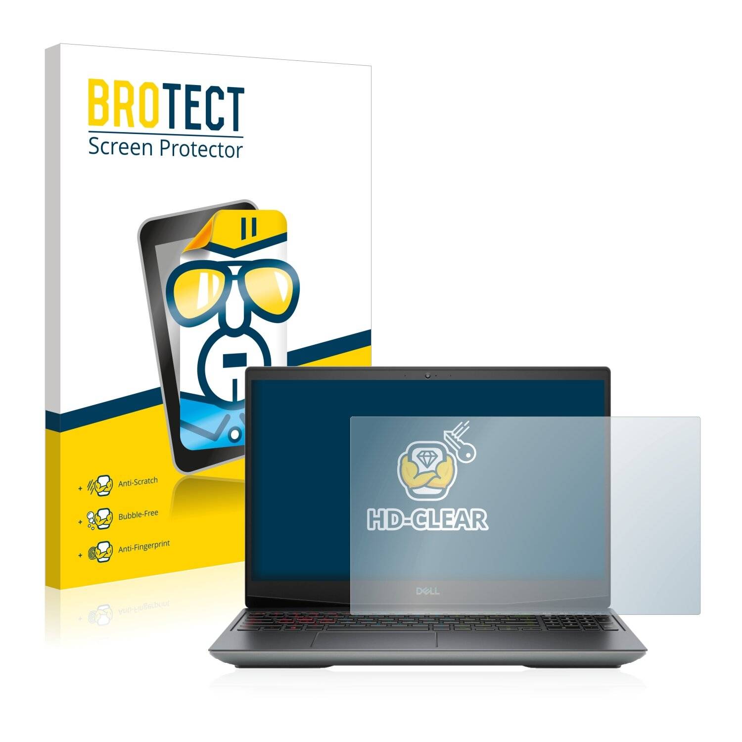 BROTECT HD-Clear Displayschutzfolie für Dell G5 15