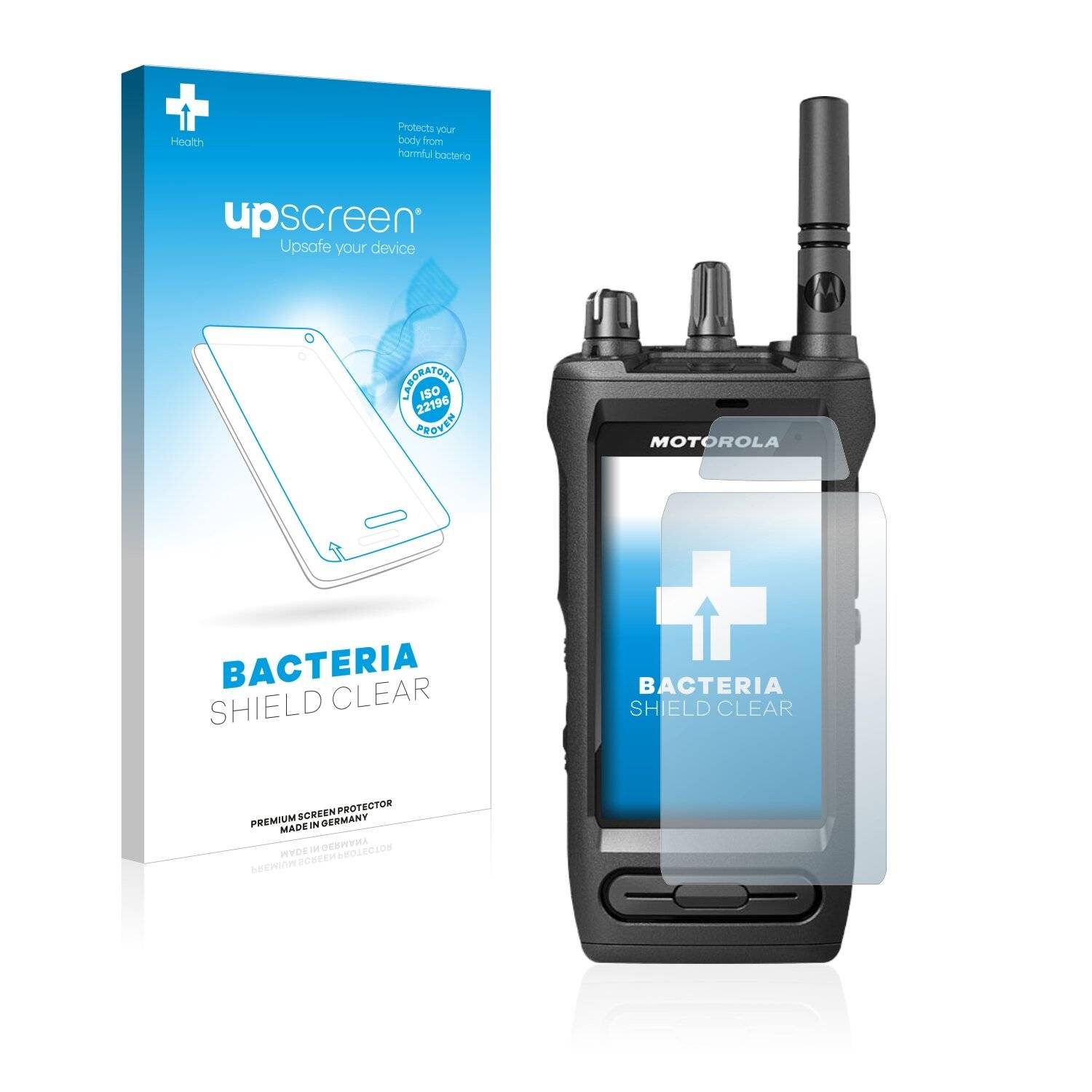 upscreen Bacteria Shield Clear Premium Antibakterielle Displayschutzfolie für Motorola