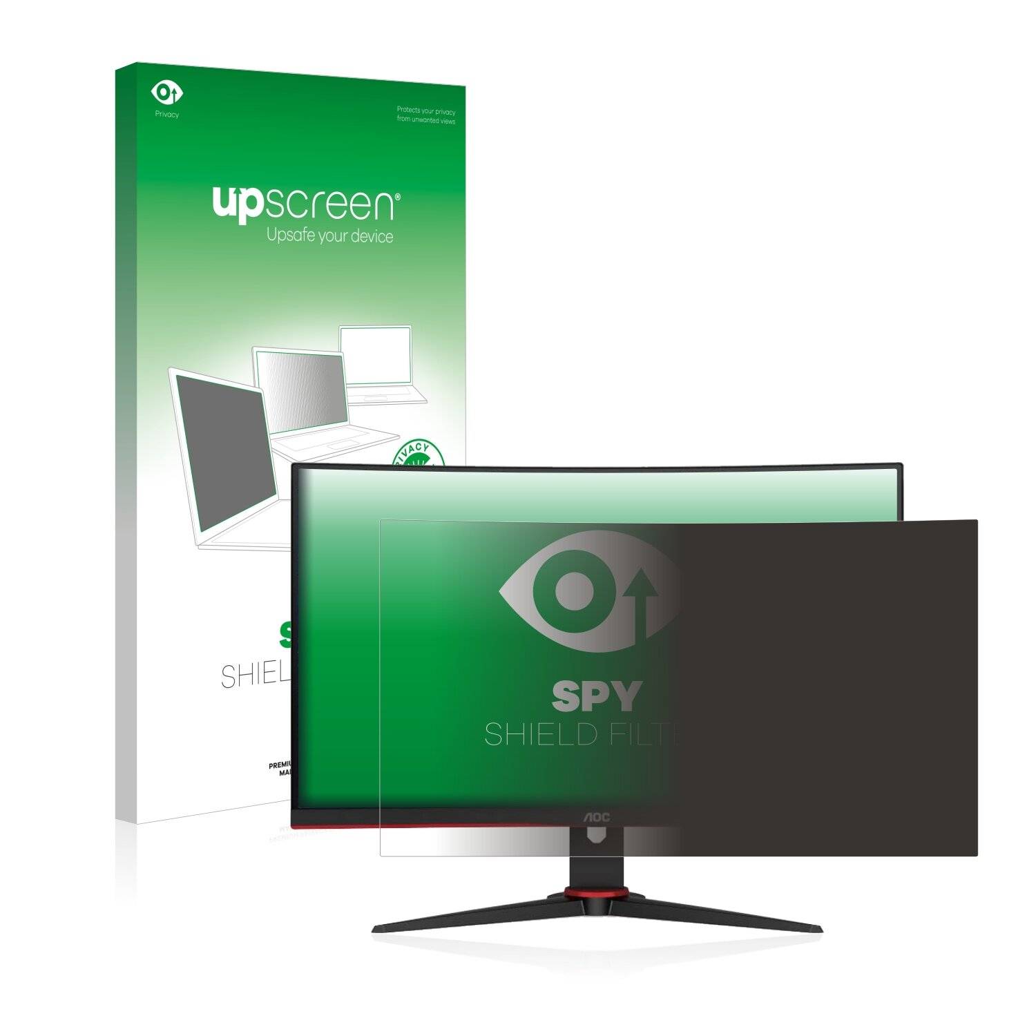 upscreen Spy Shield Filter Premium Blickschutzfilter für AOC