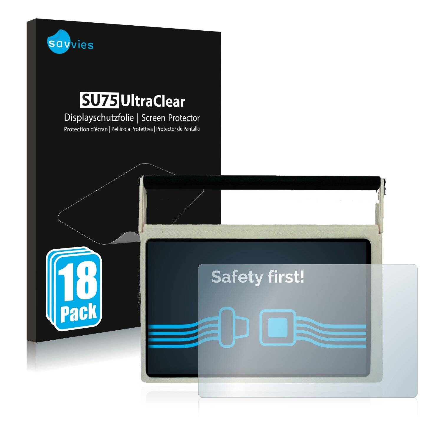 18x Savvies SU75 Displayschutzfolie für Raspberry CutiePi