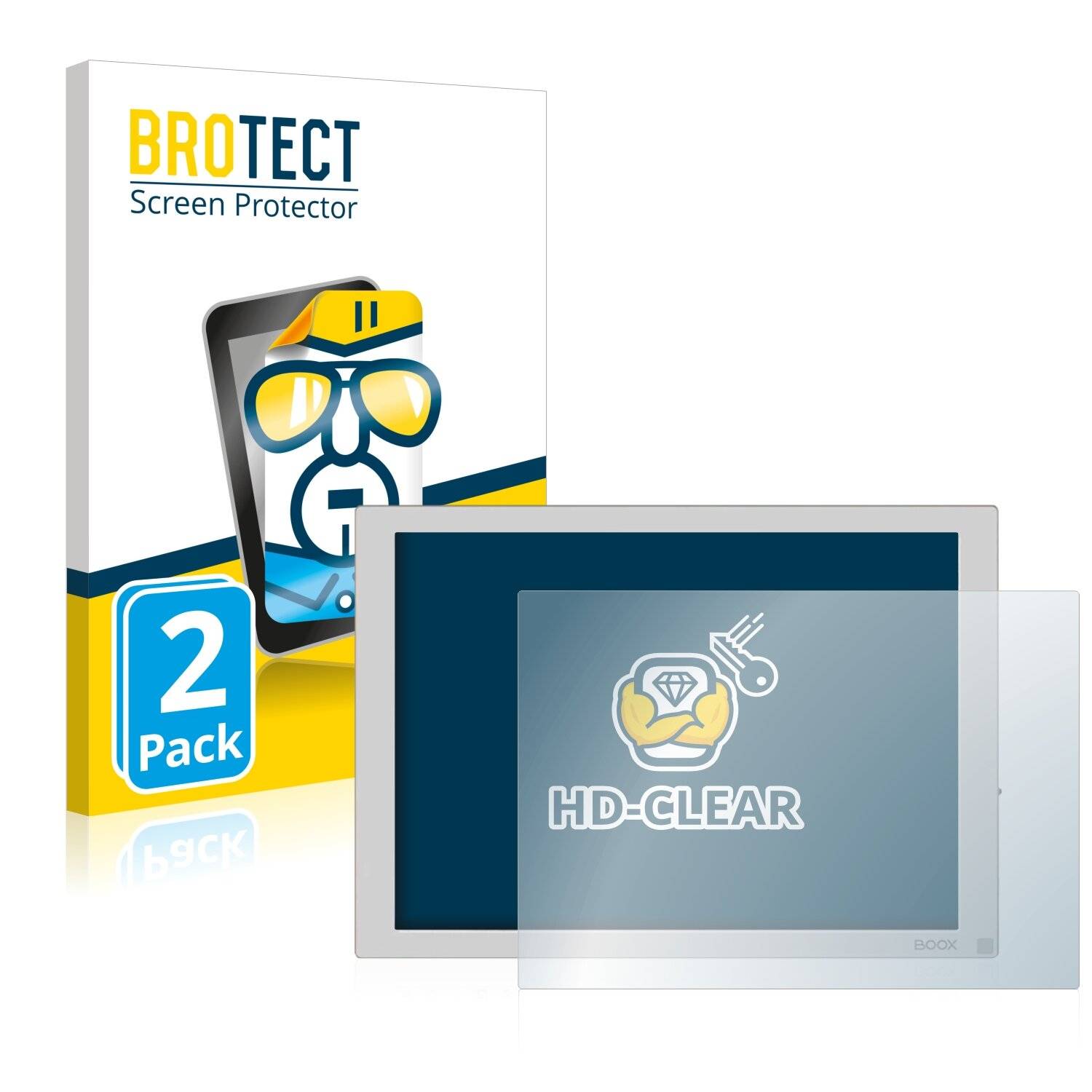 2x BROTECT HD-Clear Displayschutzfolie für Onyx Boox