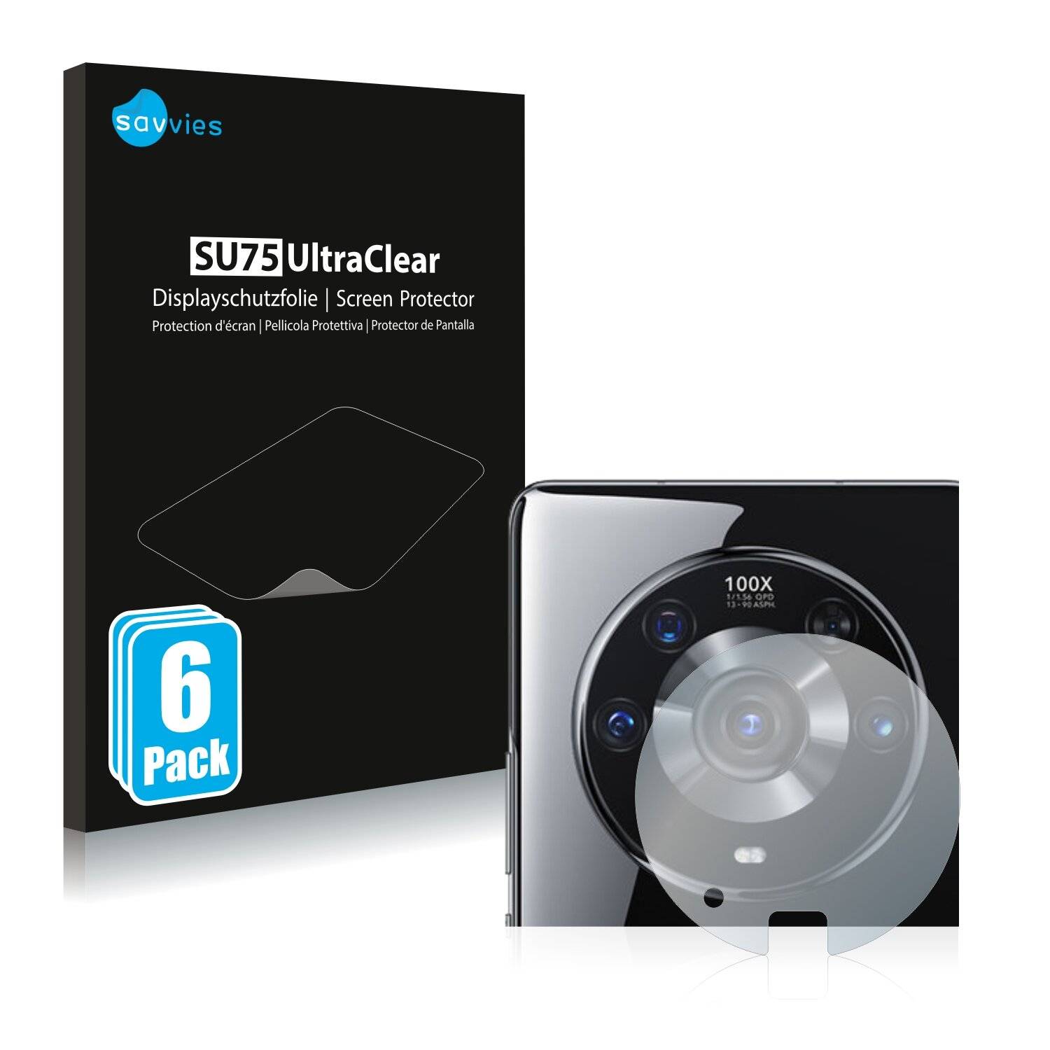 6x Savvies SU75 Displayschutzfolie für Honor Magic 3 (NUR