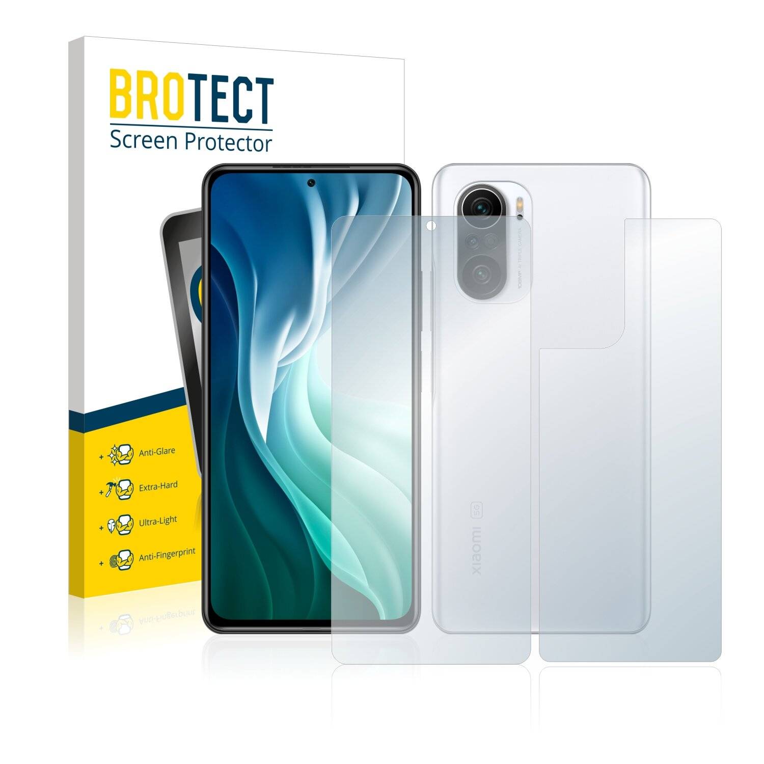 BROTECT AirGlass Matte Schutzglas Folie für Xiaomi Mi 11X Pro (Vorder +