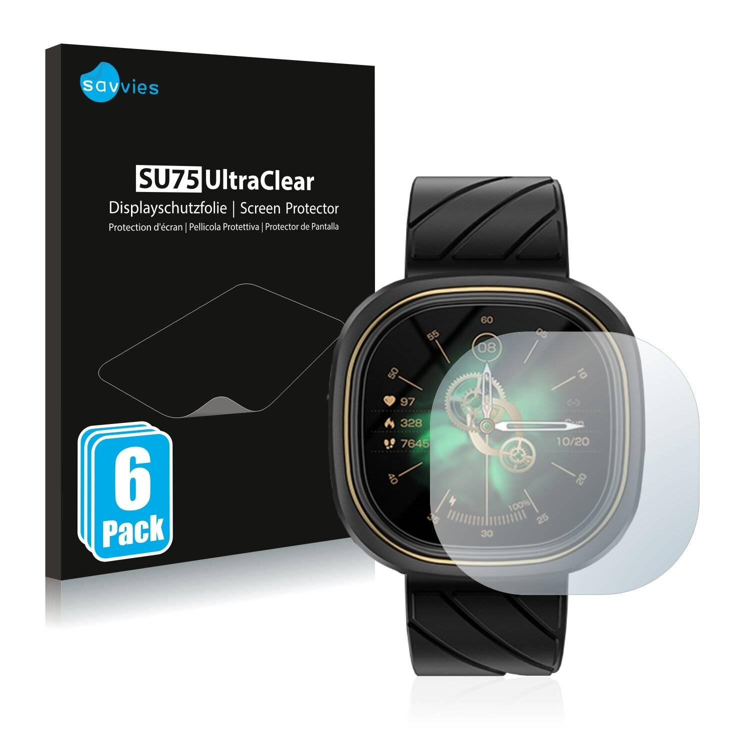 6x Savvies SU75 Displayschutzfolie für Doogee DG