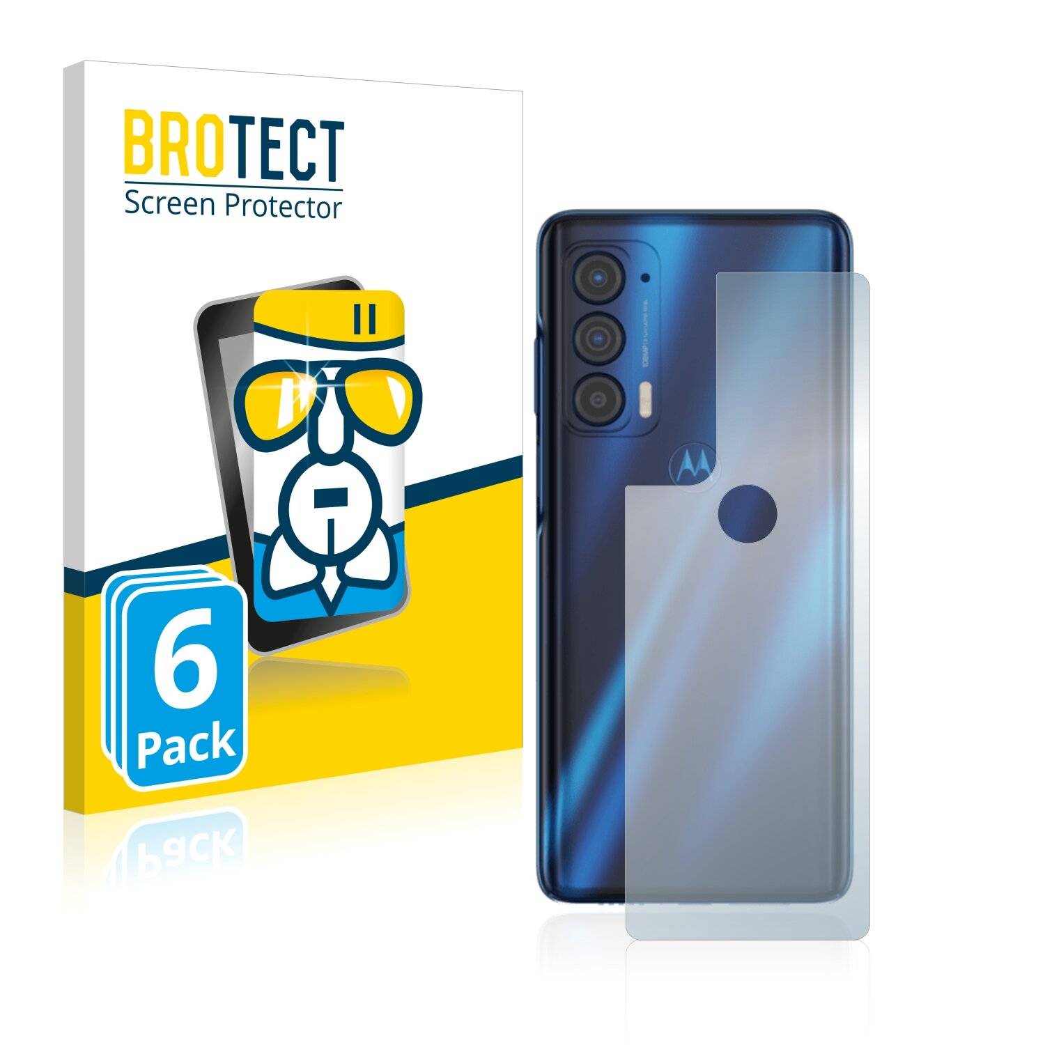 6x BROTECT AirGlass Schutzglas Folie für Motorola Edge (2021)