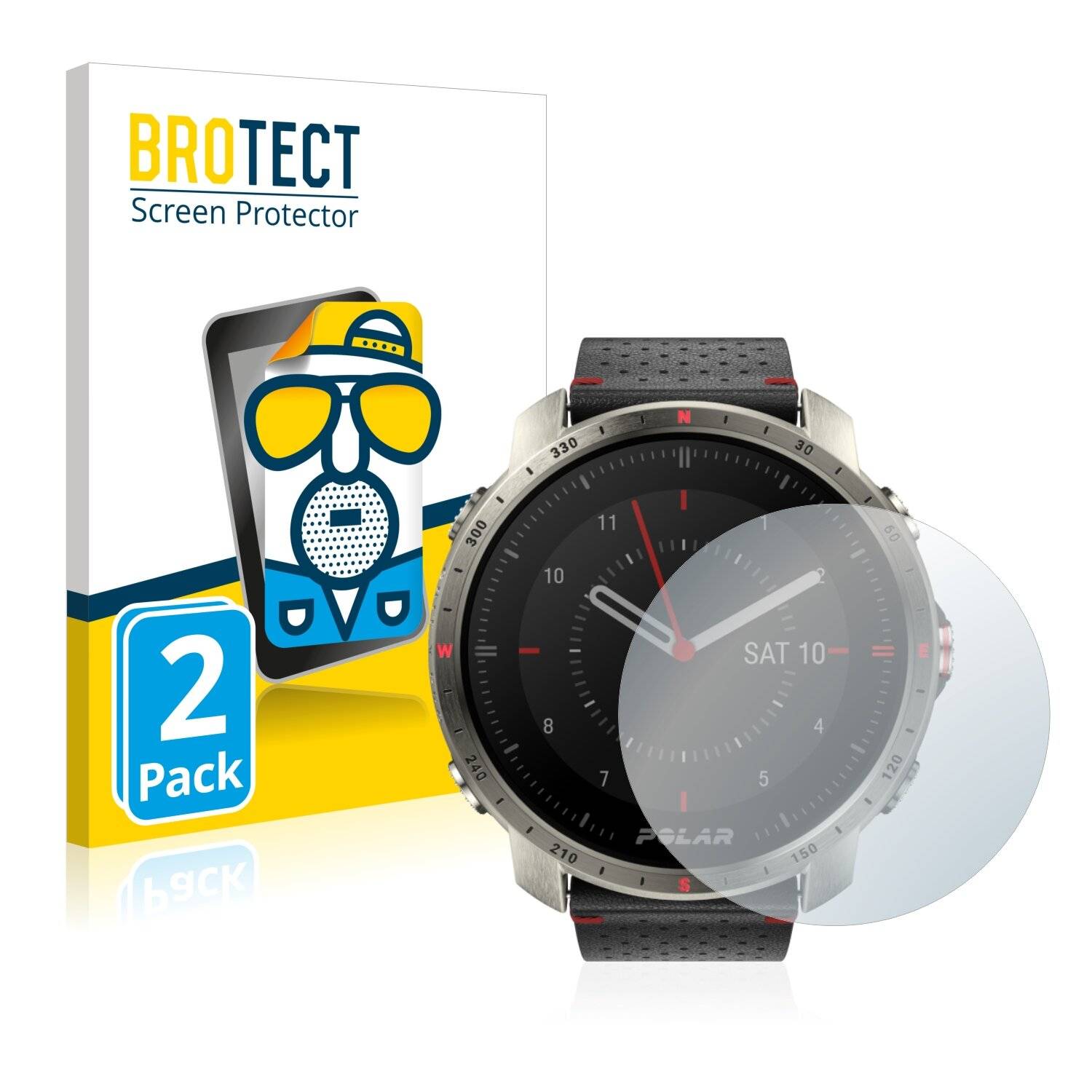 2x BROTECT Matte Displayschutzfolie für Polar Grit X Pro Titan - Entspiegelt,