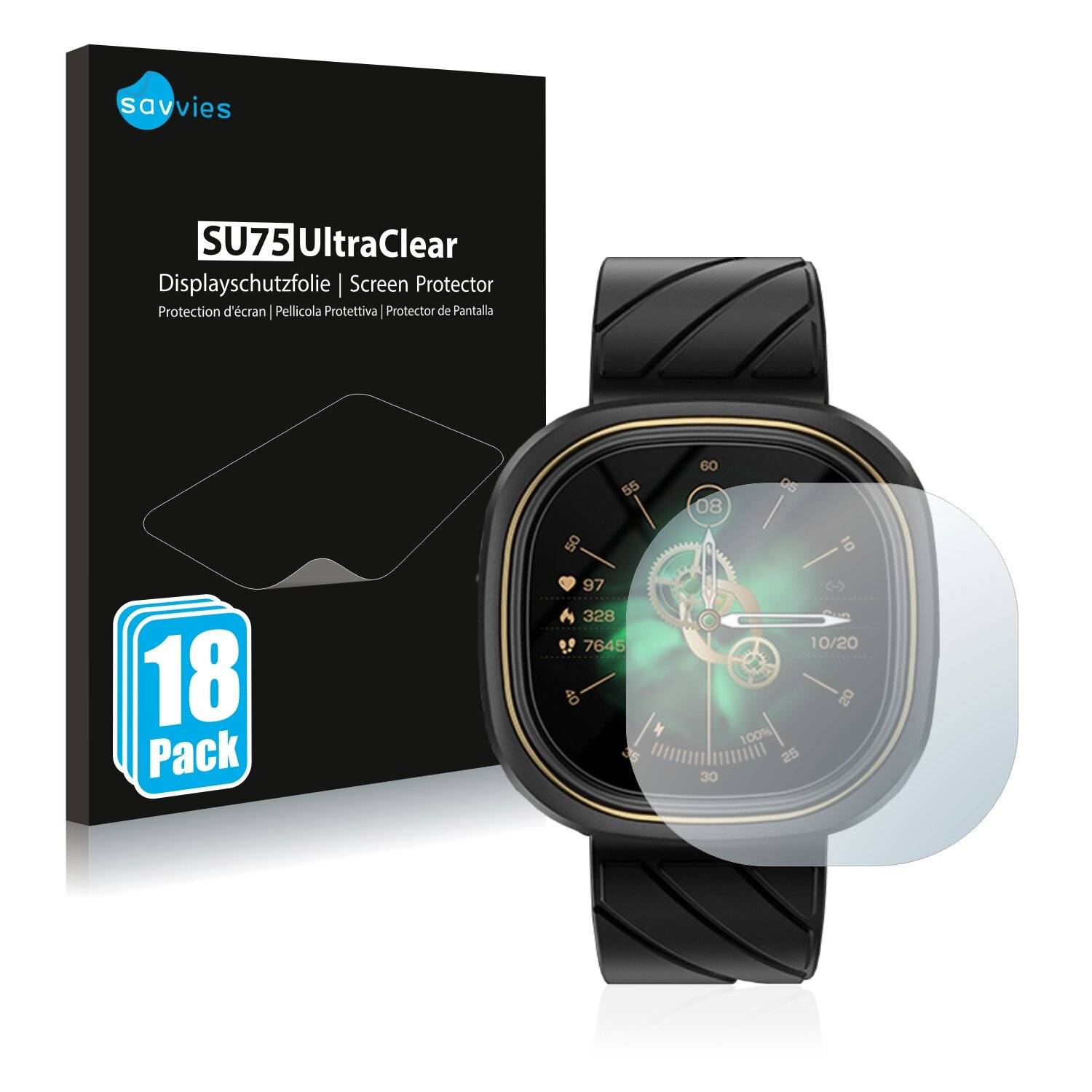 18x Savvies SU75 Displayschutzfolie für Doogee DG