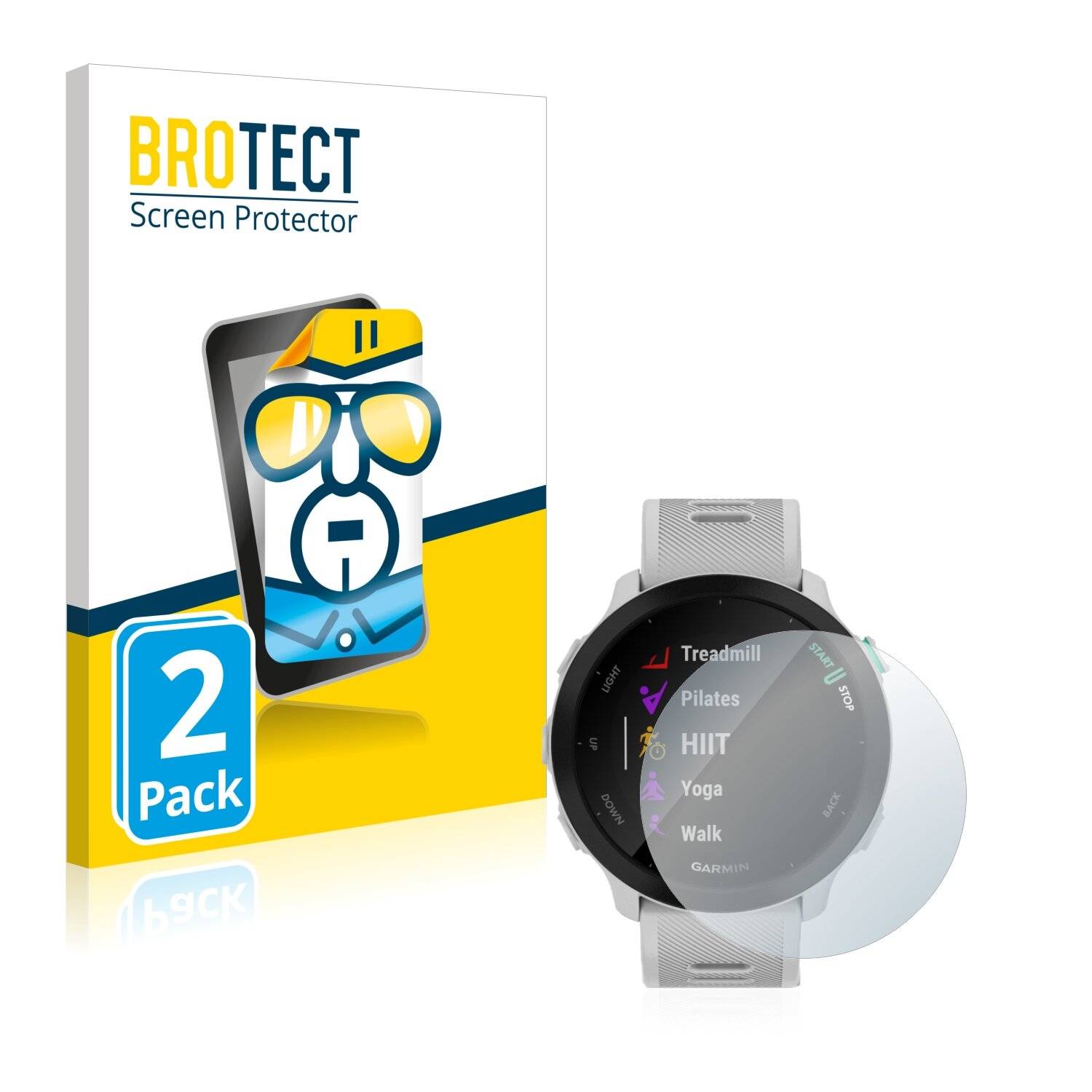 2x BROTECT HD-Clear Displayschutzfolie für Garmin Forerunner