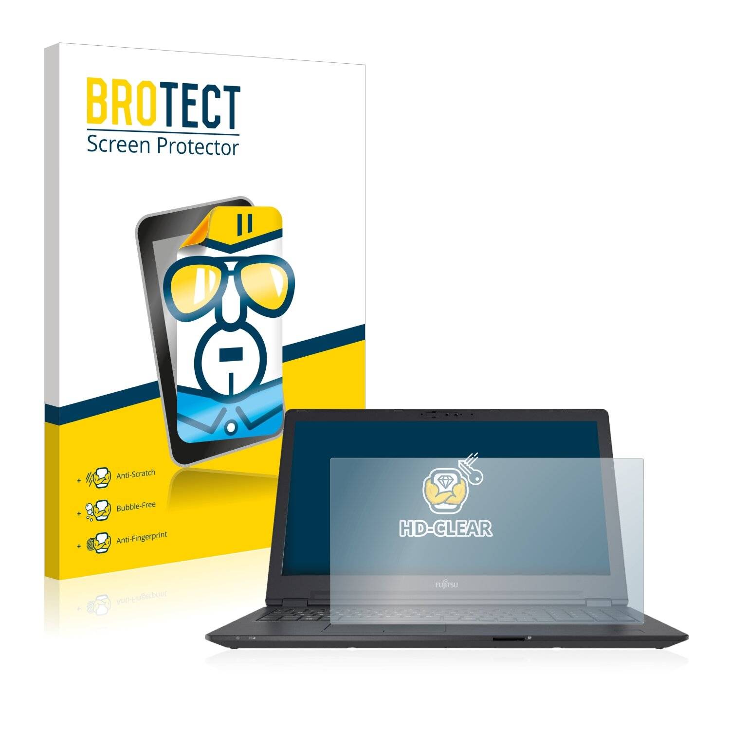 BROTECT HD-Clear Displayschutzfolie für Fujitsu Lifebook