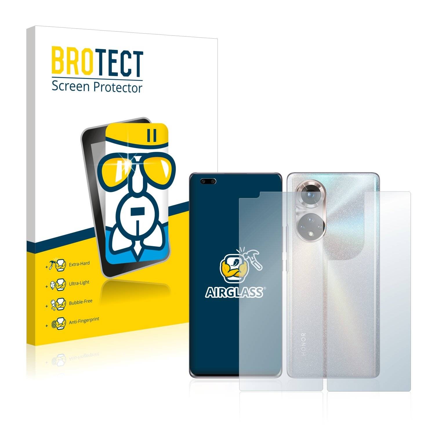 BROTECT AirGlass Schutzglas Folie für Honor 50 Pro (Vorder +