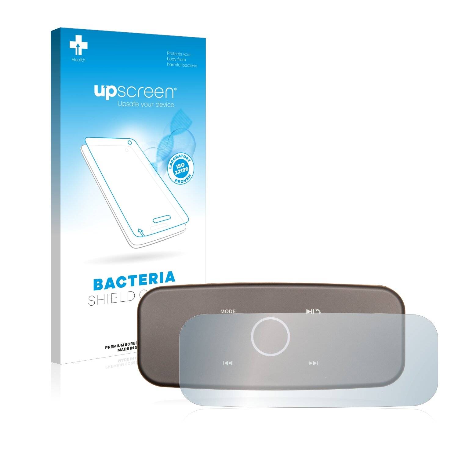 upscreen Bacteria Shield Clear Premium Antibakterielle Displayschutzfolie für Doss SoundBox