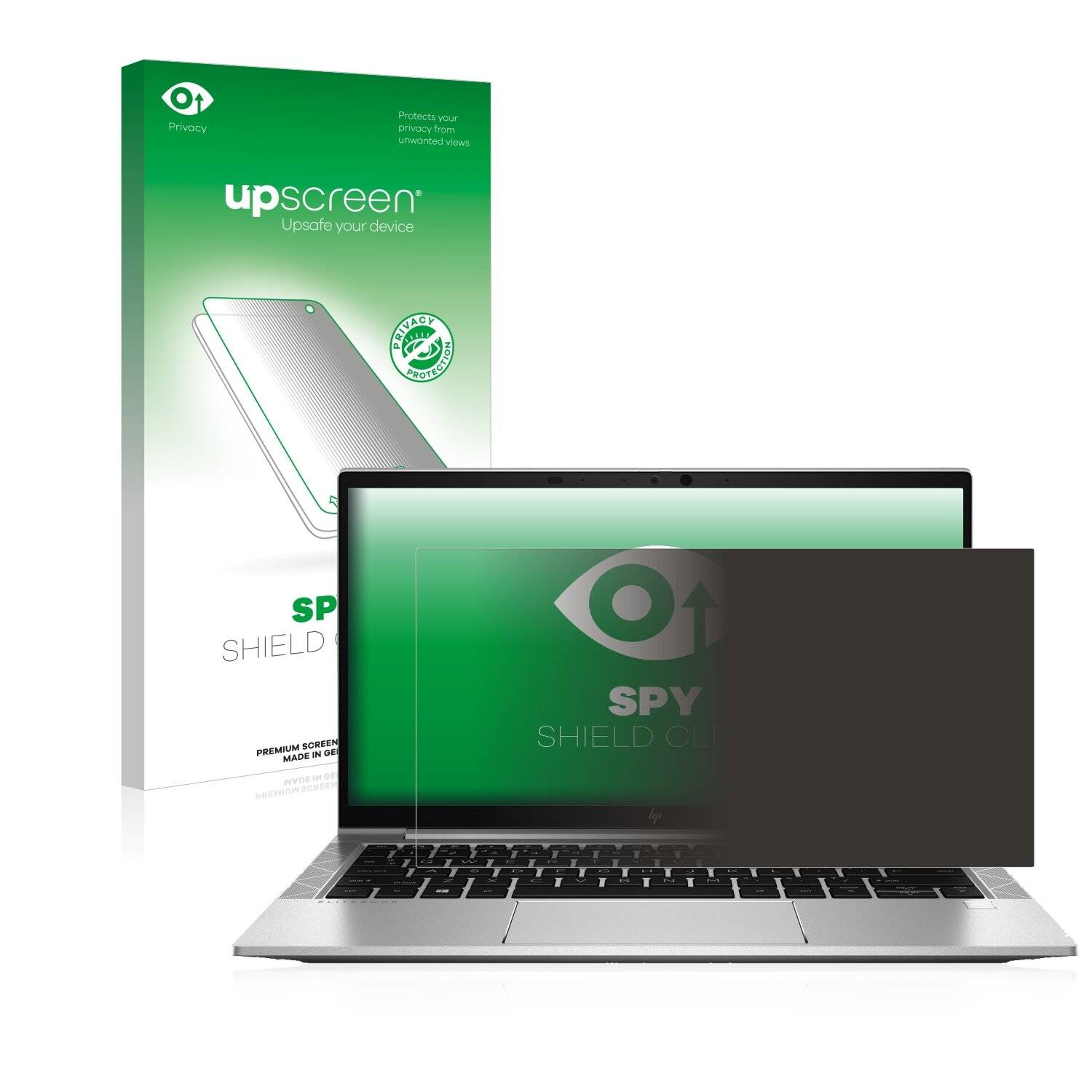 upscreen Spy Shield Clear Premium Blickschutzfolie für HP EliteBook 835 G7