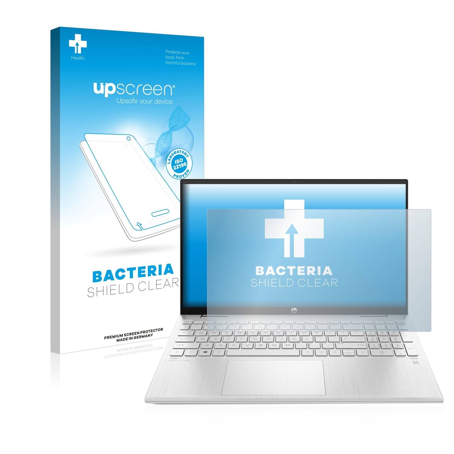 upscreen Bacteria Shield Clear Premium Antibakterielle Displayschutzfolie für HP ProBook 440