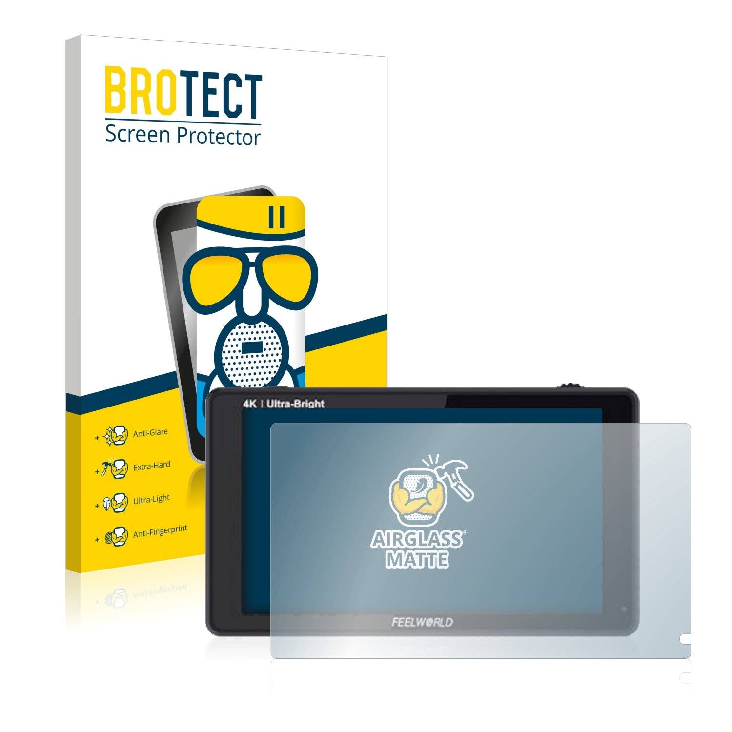 BROTECT AirGlass Matte Schutzglas Folie für Feelworld LUT6S