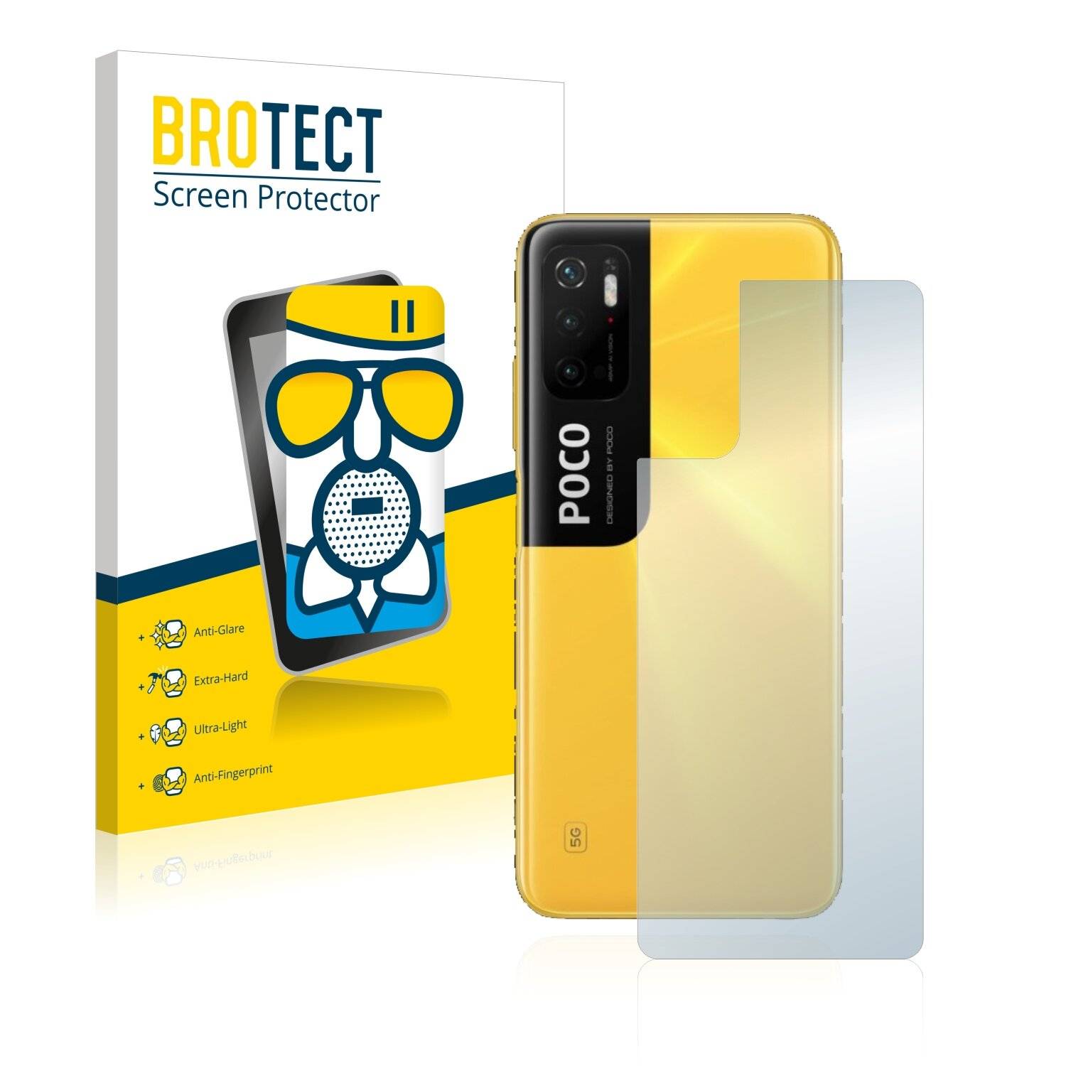 BROTECT AirGlass Matte Schutzglas Folie für Xiaomi Poco M3 Pro