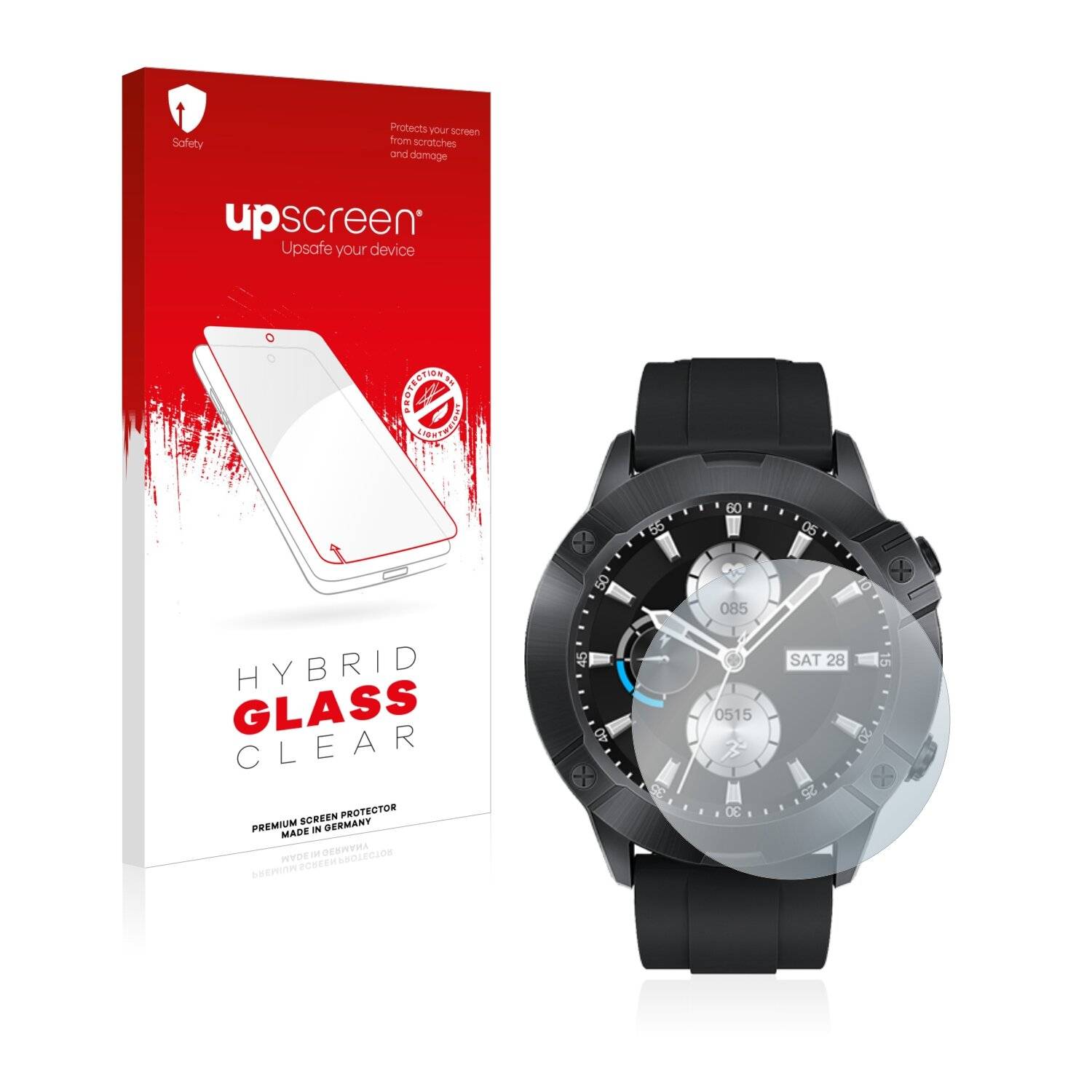 upscreen Hybrid Glass Clear Premium Schutzglas Folie für Cubot