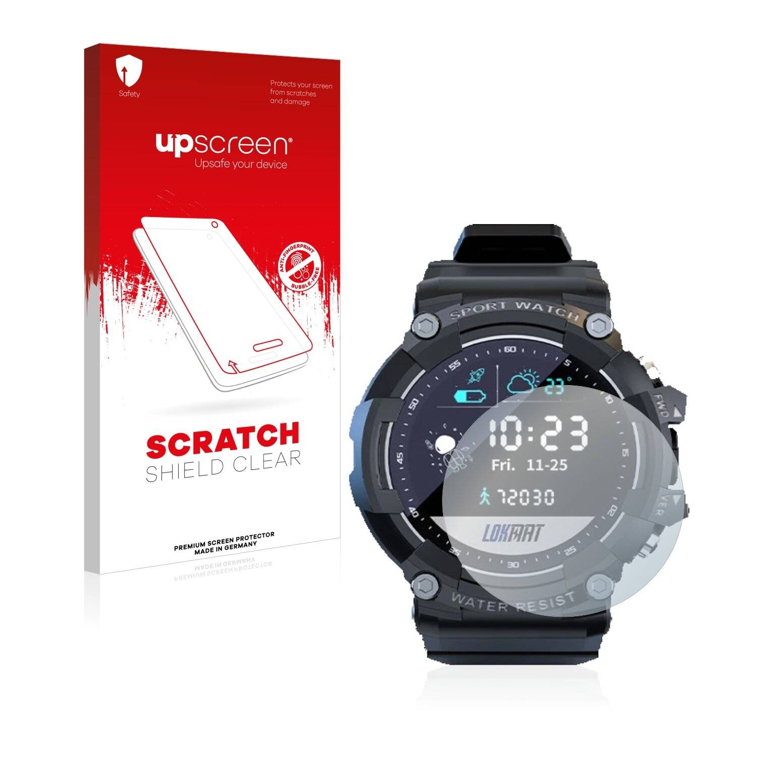 upscreen Scratch Shield Clear Premium Displayschutzfolie für Lokmat Attack