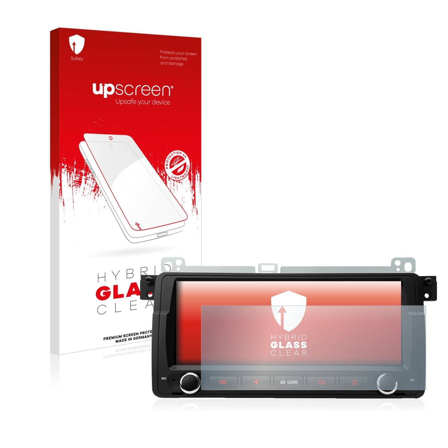 upscreen Hybrid Glass Clear Premium Schutzglas Folie für Xtrons