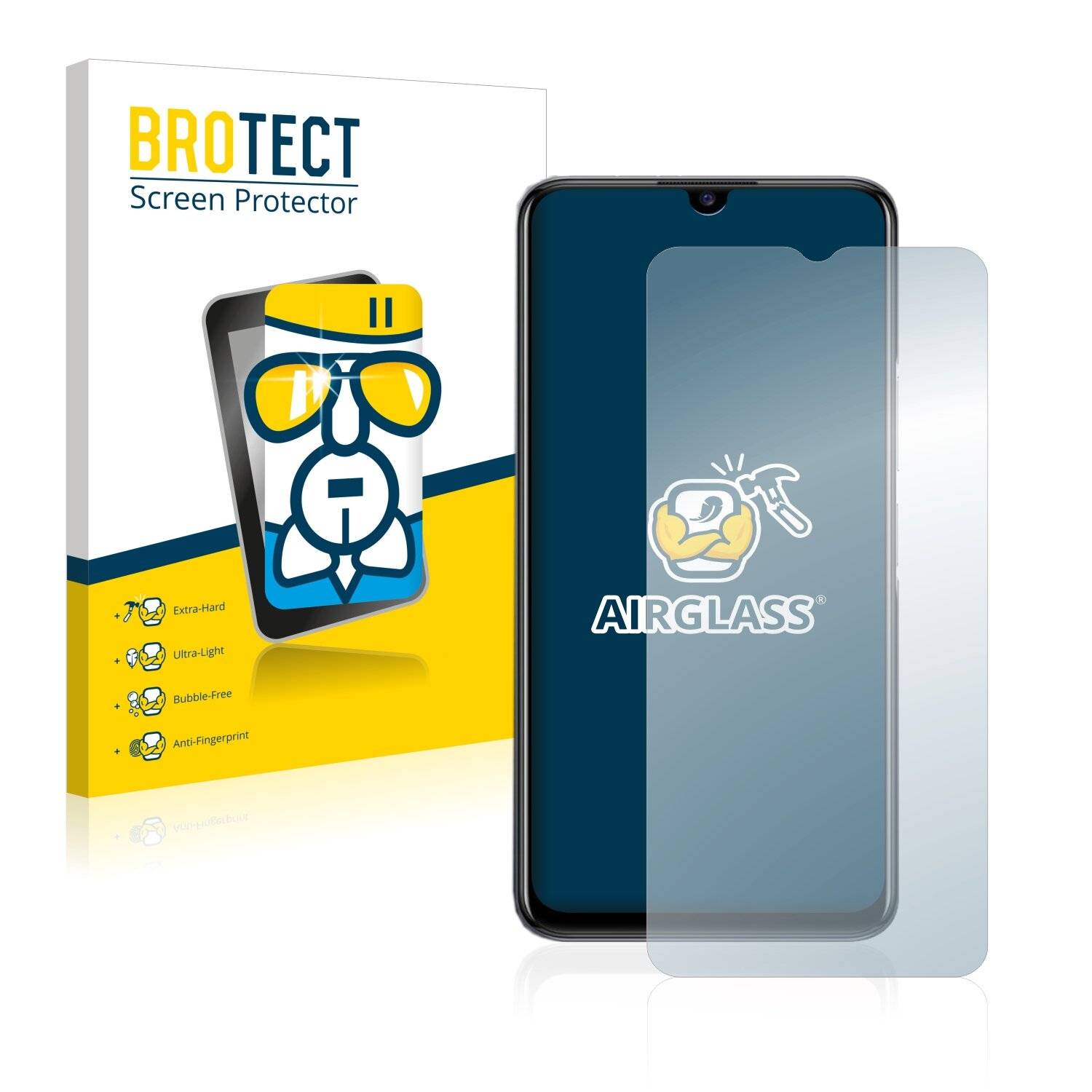 BROTECT AirGlass Schutzglas Folie für Vivo
