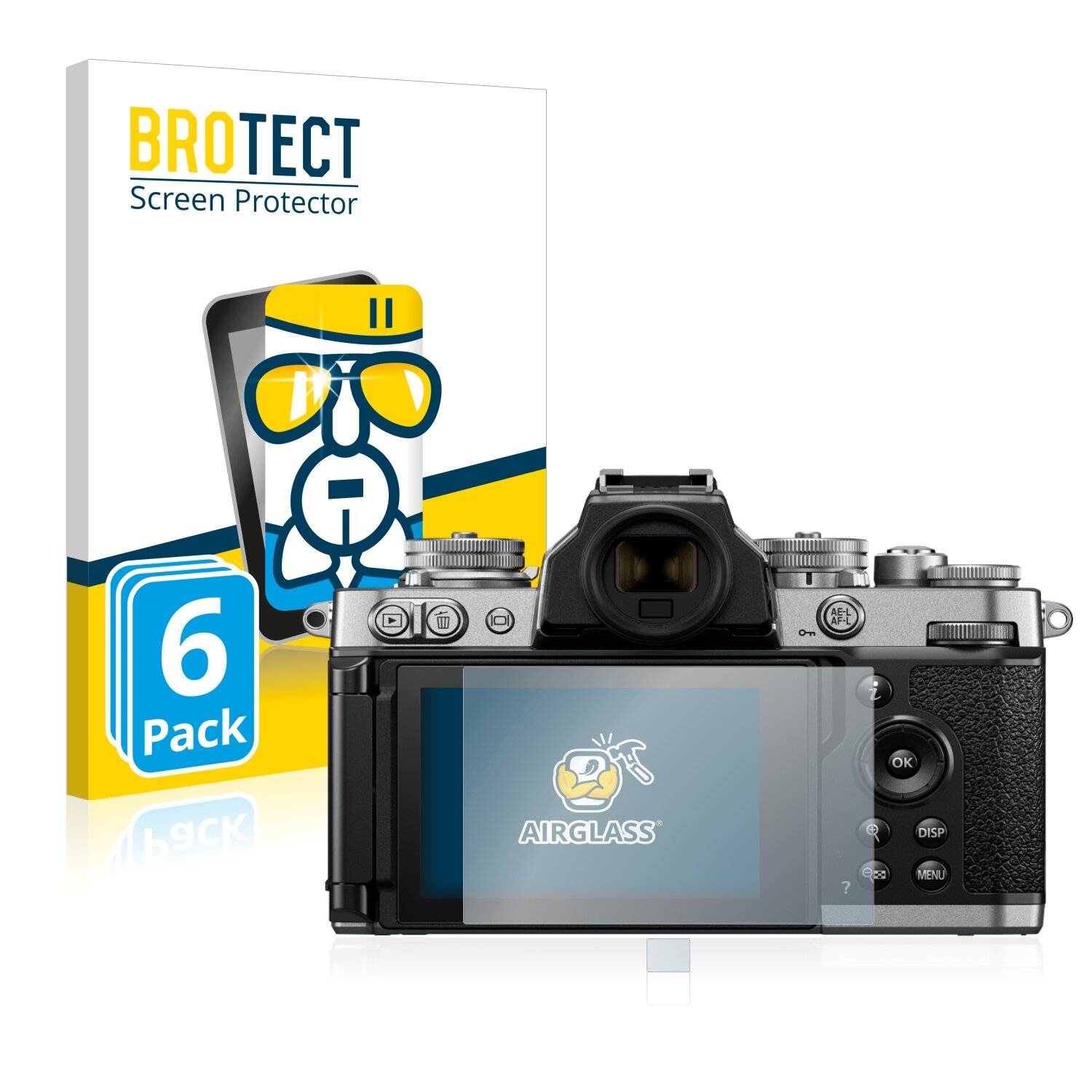 6x BROTECT AirGlass Schutzglas Folie für Nikon Z