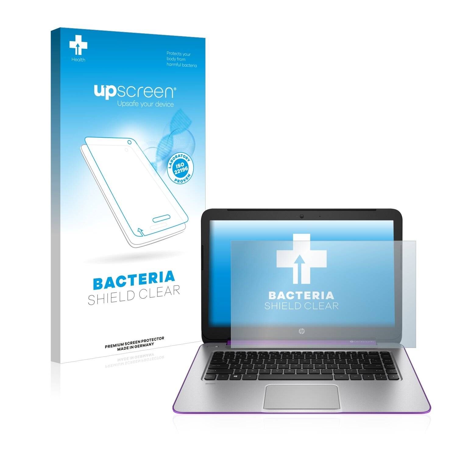 upscreen Bacteria Shield Clear Premium Antibakterielle Displayschutzfolie für HP Stream