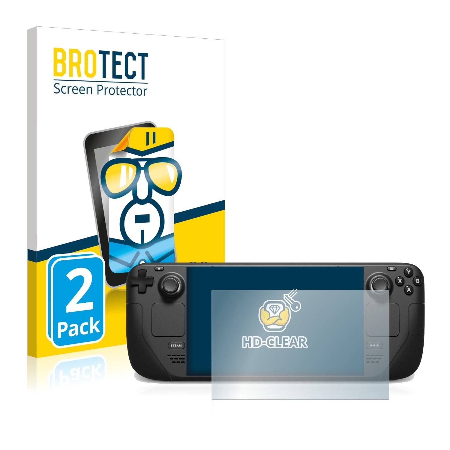 2x BROTECT HD-Clear Displayschutzfolie für Valve Steam