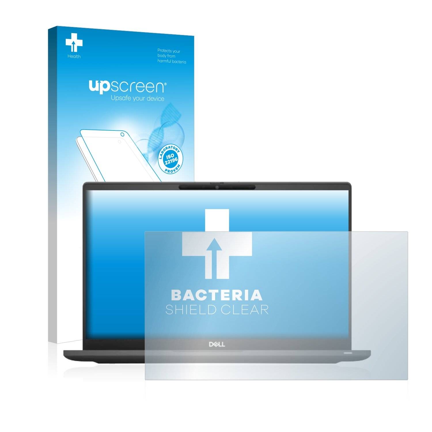 upscreen Bacteria Shield Clear Premium Antibakterielle Displayschutzfolie für Dell Latitude