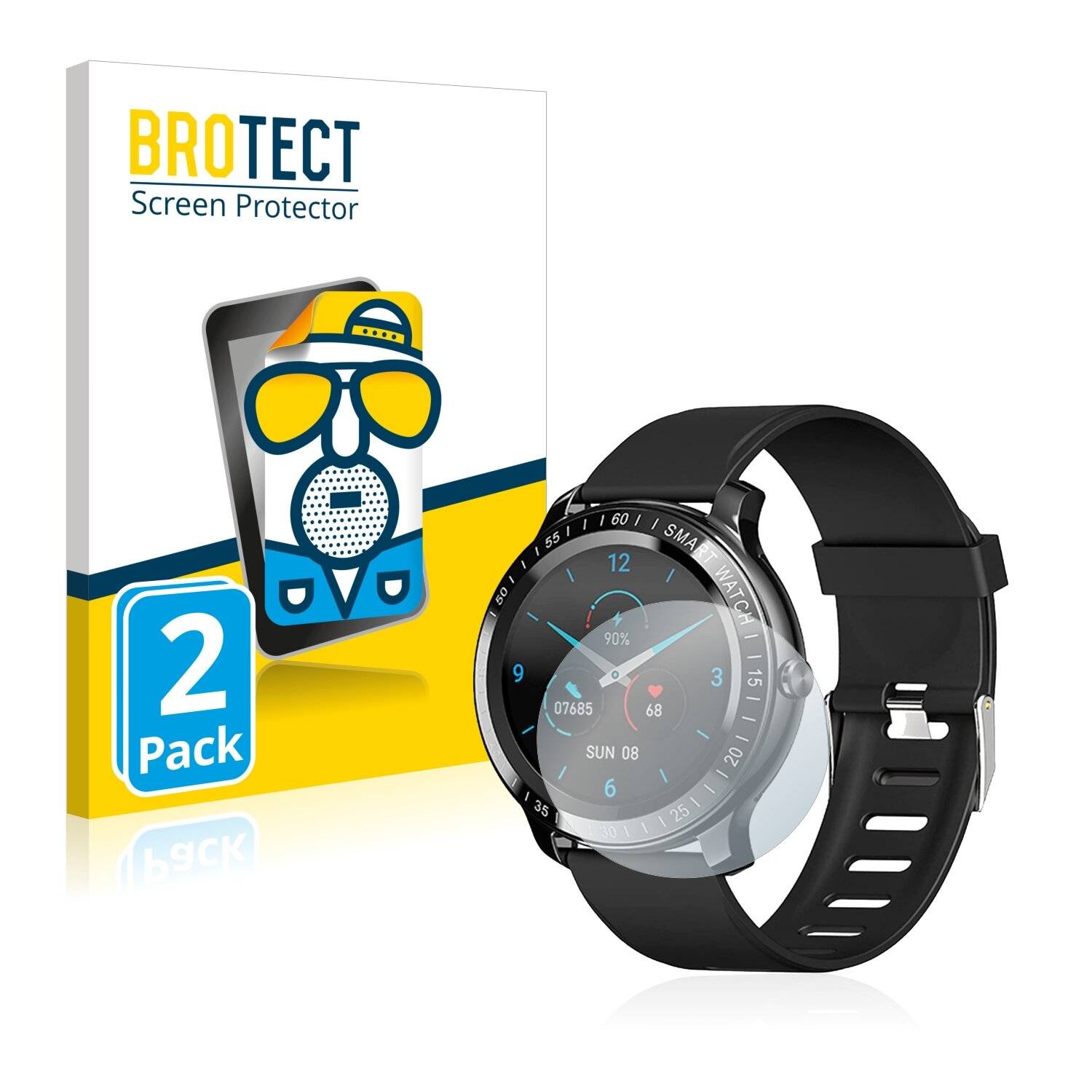 2x BROTECT Matte Displayschutzfolie für Zeeker Watch - Entspiegelt,