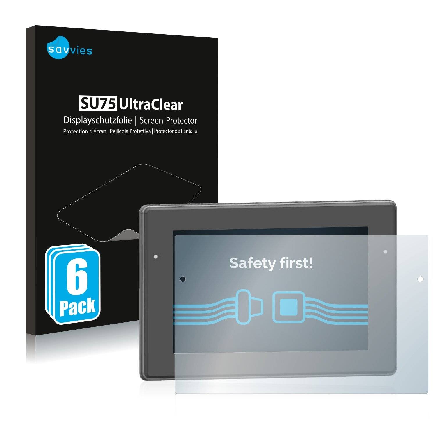 6x Savvies SU75 Displayschutzfolie für Topcon Opus